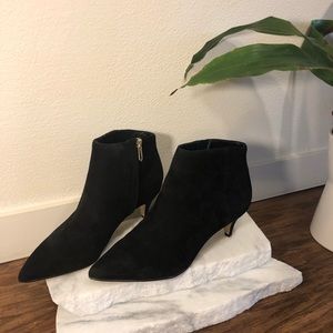 Sam Edelman booties.  Black Suede. 8.5